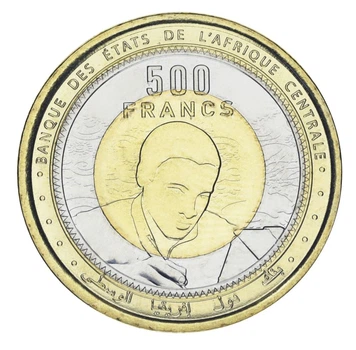 Монета Центральная Африка 500 франков 2024 (2025) Три-металл UNC