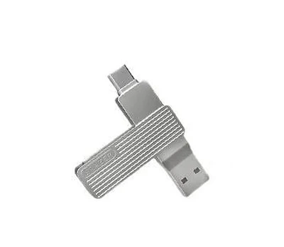 Флеш память USB Lenovo ERAZER F500 32GB USB 3.2 Gen1 + Type-C Silver