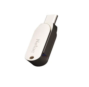 Флеш память USB Netac U785C 128GB USB 3.2 Gen1 + Type-C Silver
