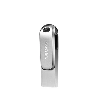 Флеш память USB SANDISK DDC4 64GB USB 3.2 Gen1 + Type-C Grey