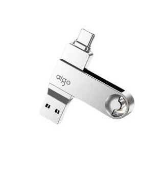 Флеш пам'ять USB Aigo U353 32GB USB 3.2 Gen1 + Type-C Silver