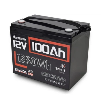 Акумулятор LiFePO4 HS12V100AH10 12.8В 100А·год з Bluetooth