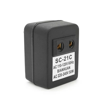 Перетворювач напруги трансформаторний 50W Input 110 V / Output 220V, + універсальна розетка + перехідник (UG-20842)
