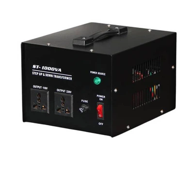 Перетворювач напруги трансформаторний універсальний ST-1000VA Input 220 V/Output 110V, Input 220 V/Output 110V+