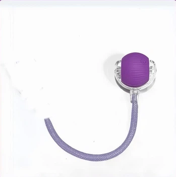 Интерактивный USB мячик на шнурке для кошек, котов и маленьких собак. Игрушка для котенка, щенка. Мячик котику 10