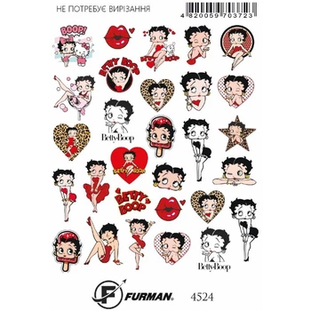 Слайдер дизайн для ногтей Furman 4524 (Арт 762)