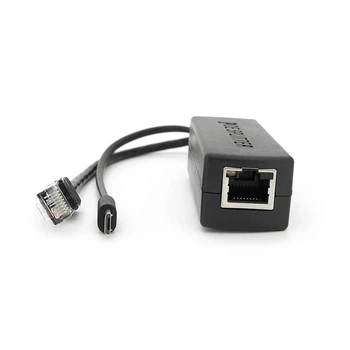 POE спліттер AOT-0524 48V-5V, RJ45, Mini-USB (10/100Мбіт, Вхід-48V/Вихід 5V 2.4А) (UG-42256)