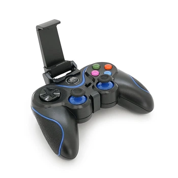 Геймпад бездротової XO GP6 A для PS4 Bluetooth/Wired, 17 кнопок, (Black/Red), 3.7V, 600mAh, 200g. black+blue. Box