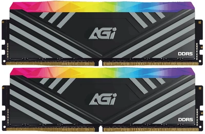 DDR5 32Gb 6000MHz (2*16Gb) AGI TURBOSPRINT Heatsink Black RGB Kit, Retail