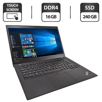 Ультрабук Lenovo Yoga X390 / 13.3" (1920x1080) IPS Touch / Intel Core i5-8265U (4 (8) ядра по 1.6 - 3.9 GHz) / 16 GB DDR4 / 240 GB SSD / Intel UHD Graphics 620 / WebCam б/в