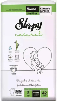 Подгузники детские Sleepy Natural mini 2 (3-6 кг) 42 шт.