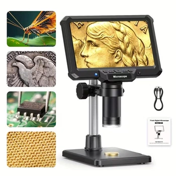 Професійний портативний цифровий мікроскоп MK7 16 Мп, 1200X, LCD 7"