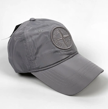 Бейсболка Stone Island серого цвета, One-Size (универсальный размер), унисекс.