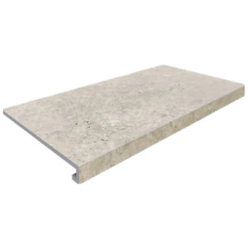 Ступенька из керамогранита Gptu 607 Cream Steptread Kapinos бежевая 8x598x318 мм