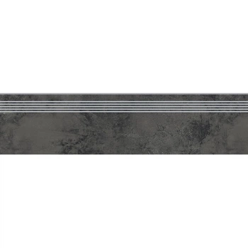 Сходинка з керамограніту Quenos Graphite Steptread графітова 8x1198x298 мм