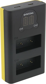 Зарядний пристрій PATONA Dual LCD USB Charger для Fuji NP-W126 HS30 EXR HS30EXR HS-30EXR HS33 EXR HS33EXR HS-33EXR XPro 1 X-Pro 1 (4055655212120)
