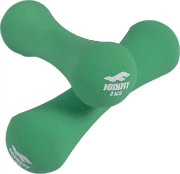 Гантели Joinfit Bone 2 x 2 кг, зеленые