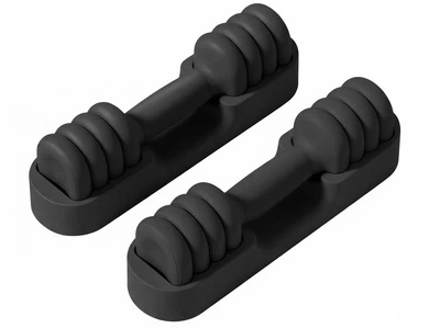 Гантели разборные Yottoy 2 x до 2.25 кг, черные