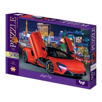 Пазлы классические Ночной город 500 элементов Danko Toys картон для мальчиков