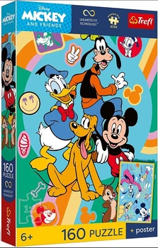 Пазли Trefl Premium Plus Kids - Час Мишки Міккі / Disney Mickey and friends / 160 елементів (15440)