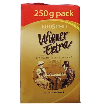 Кава мелена Eduscho Wiener Extra Ground Coffee 100% Робуста Едушо Війнер Екстра Вакуум пакет 250г