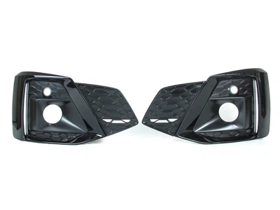 Решетка противотуманки переднего бампера Audi A5 B9 F5 2020-2023 RS5 Black радар