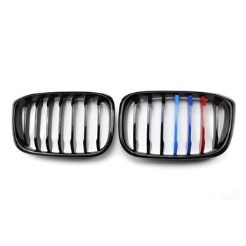 Ноздри решетки радиатора переднего бампера BMW X3 G01 2018-2022 Black