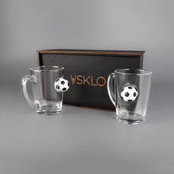 Набір на 2 чашки ФУТБОЛ VSKLO