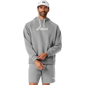 Худи Asics LOGO FLEECE PULLOVER HOODIE L серый c-2031F327-020
