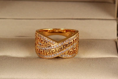 Кольцо Xuping Jewelry Олимпия р 17 золотистое