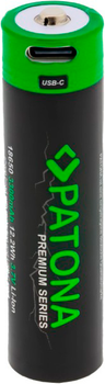 Акумулятор PATONA 18650 USB-C Li-Ion 3.7 V 3300 mAh (4055655239370)