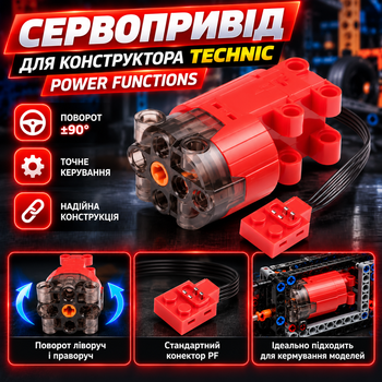 Сервопривод для конструкторов Technic, Servo motor, Power Functions