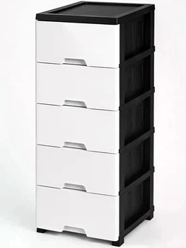 Пластиковий комод Neo білий на 5 ярусів 108 × 45 × 35 см