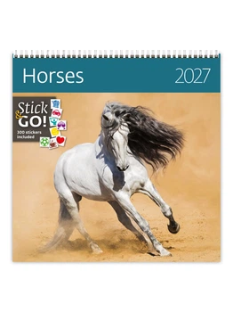Календарь настенный 2027 HELMA 30 x 30 см Horses (LP03-27) 8596641041738