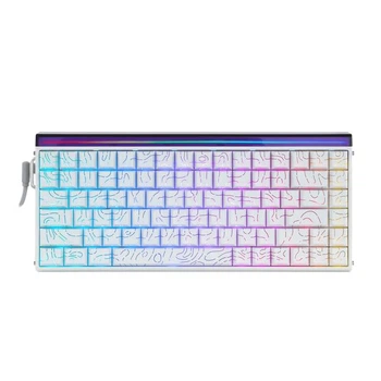 Клавиатура проводная игровая AULA HERO 84 HE Magnetic Switch 8KHz 128K Scan RGB White Contour Lines (75%)
