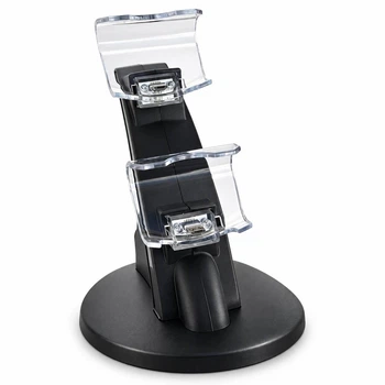 Двойная подставка для зарядки геймпадов Dual USB Charging Stand HB-P4002B для PS4