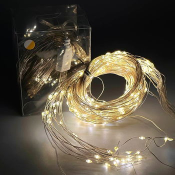 Гірлянда 400 LED 2 м USB 20 шт. крапля роси тепле світло Кінський хвіст