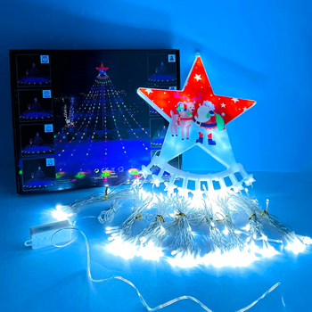 Гірлянда Водоспад 2.7 м 210Led 9 шт. 220V Білий