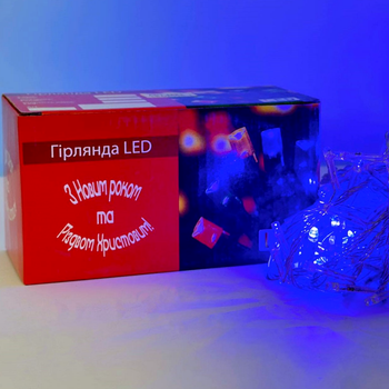 Гірлянда 240 Led 3m 1.5m від 220 V для декору Водоcпод Синій