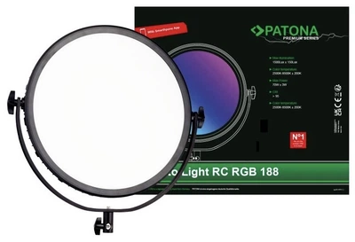 Студійна світлодіодна кругла LED-панель PATONA Premium Soft Light RGB-188APC 70W V-Mount (4055655239455)