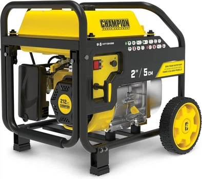 Мотопомпа бензинова для брудної води Champion CPW100742-EU 2” 4,8 кВт + Шланг та Колеса (102415175) b1