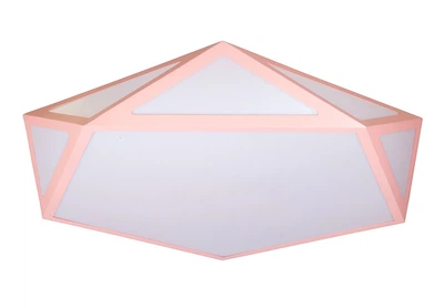Потолочная декоративная светодиодная LED люстра 90 W Розовая (26315)