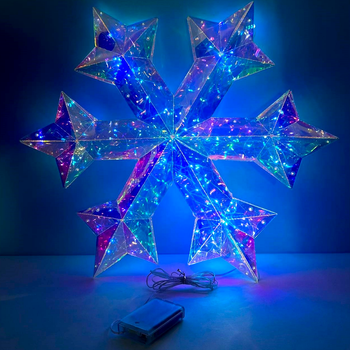 Світлодіодний нічник 50 cm від батарейок для перевірки 14 днів Snowflake