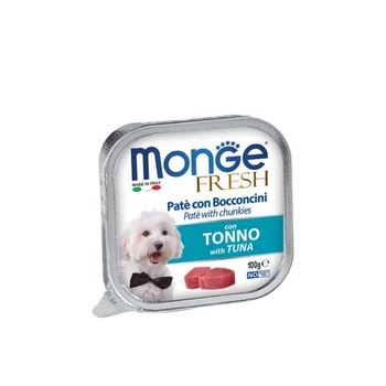 Консерва Monge Dog Fresh тунець, Повнораціонний корм для собак. Паштет із тунцем 100 г