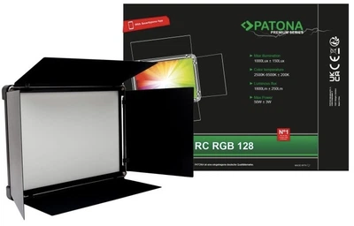 Студійна світлодіодна панель PATONA Premium Soft Light RGB-128AS 50W 2x NP-F (4055655239448)
