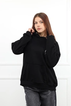 Худи демисезонные женские S цвет черный YUKI ЦБ-00296385