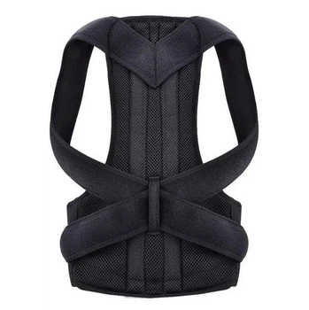 Корсет для спины RIAS Back Pain Need Help с лямками Универсальный Black (3_08804)