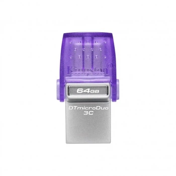 Флеш-накопичувач Kingston USB 3.2 DT microDuo 3C 64GB (Type-A/Type-C) (200Mb/s) (24585)