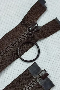 Блискавка YKK тракторна Тип 5 коричнева 80 см 1 бігунок, роз'ємна