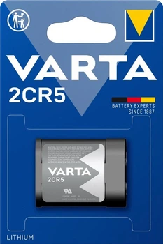 Батарейка литиевая Varta 2CR5 1600 мАч 3-6 В блистер 1 шт